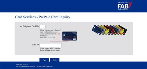 prepaid card balance enquiry fab